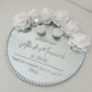 Pearl Mirror Ring Tray with florals