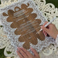 Vintage Lace Wooden Nikkah Certificate