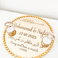 WM Simplistic Round Ring Tray (Gold) / engagement, nikkah, wedding tray