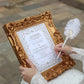 Vintage Frame (FRAME ONLY) white/ gold