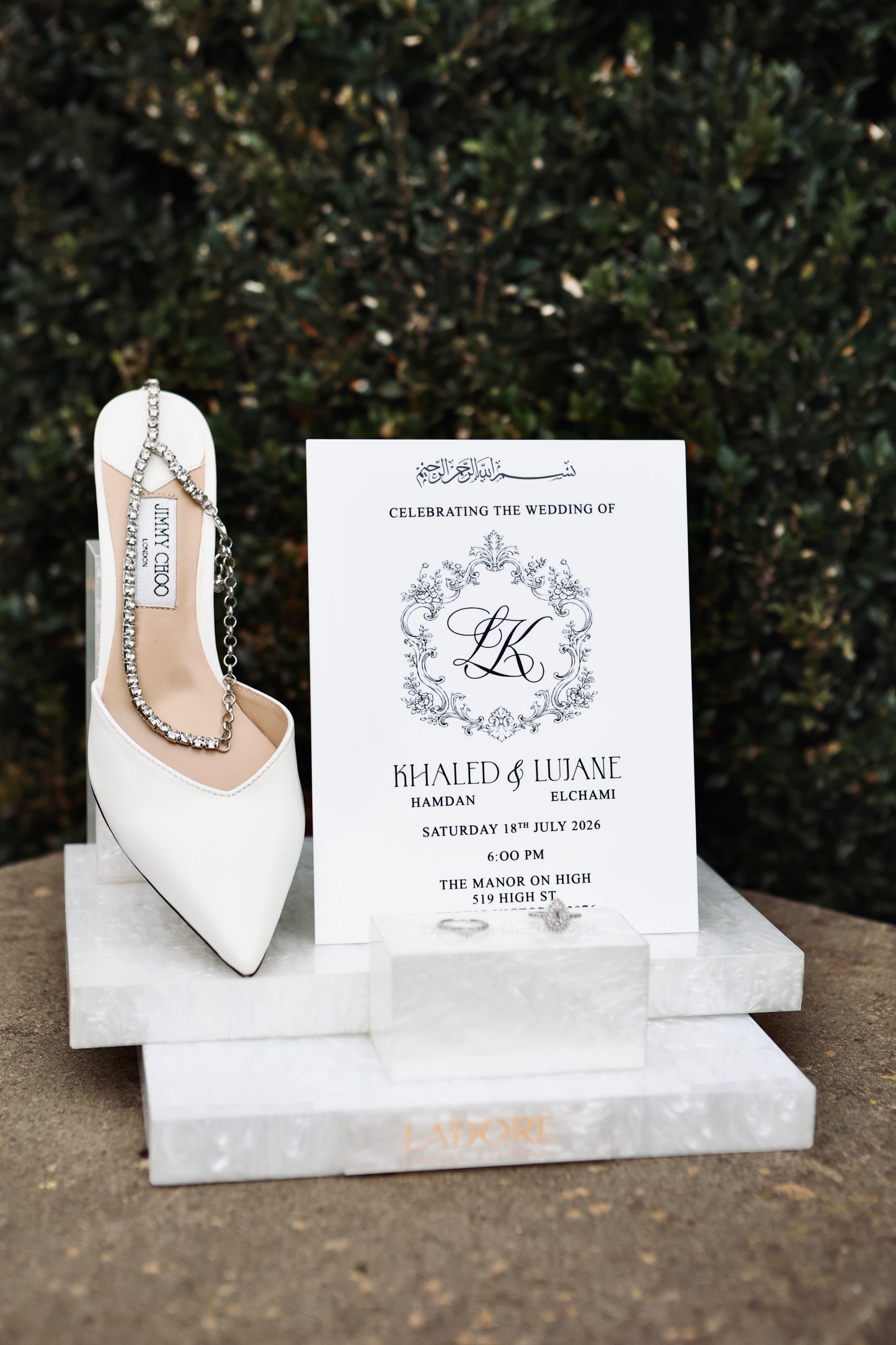 His and Hers Wedding Display Invitation