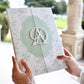 WM GREEN FLORAL NIKKAH / KK GATEFOLD BOOKLET (Copy)