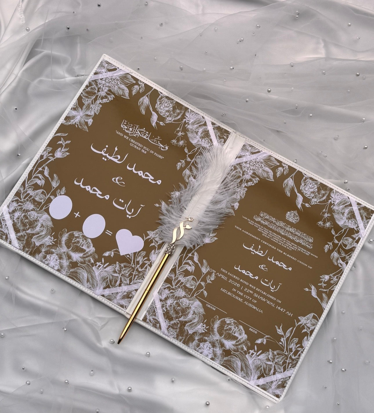 WM Nikkah Booklet  STYLE 6 - ARABIC / FARSI EDITION