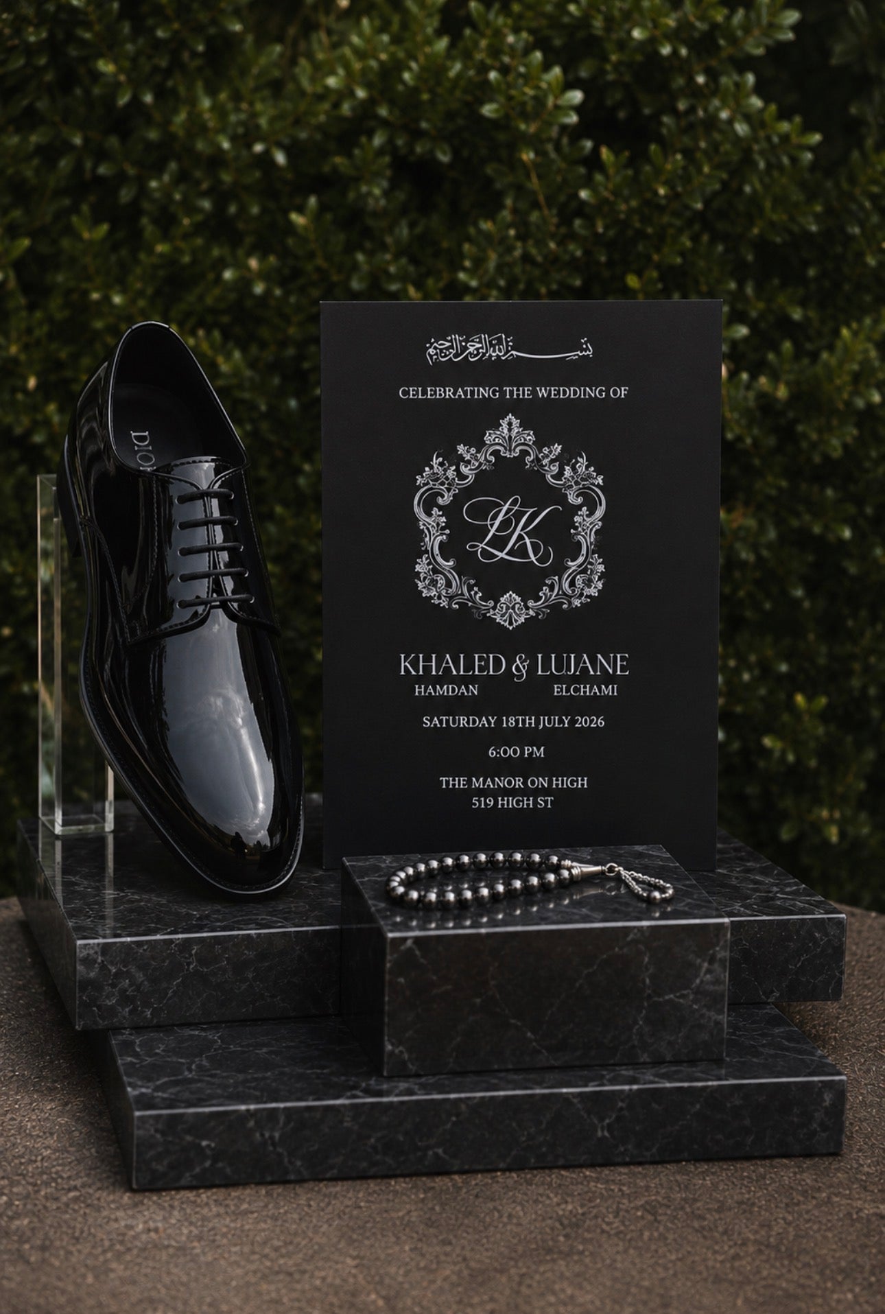 His and Hers Wedding Display Invitation