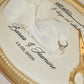 Ivory Vintage Velvet Ring Tray