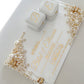 Rectangular Pearl Embellished Ring Tray with handles