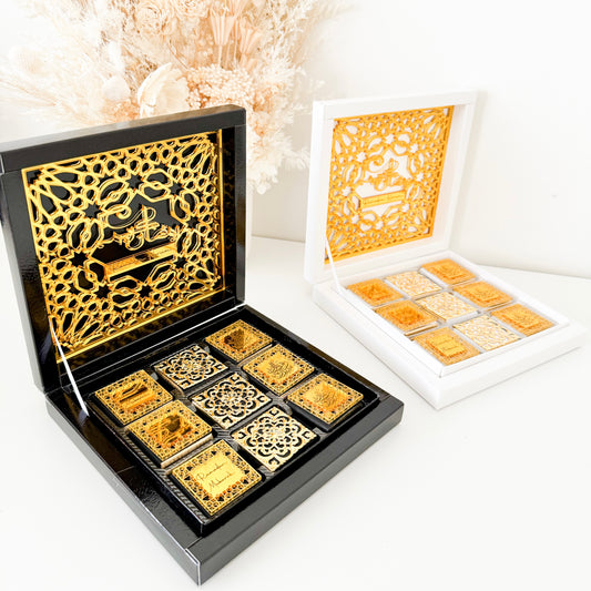 RAMADAN CHOCOLATE GIFT BOX (WHITE/BLACK)