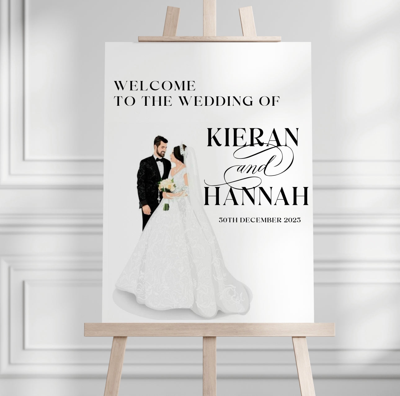 Custom Illustrated Welcome Sign