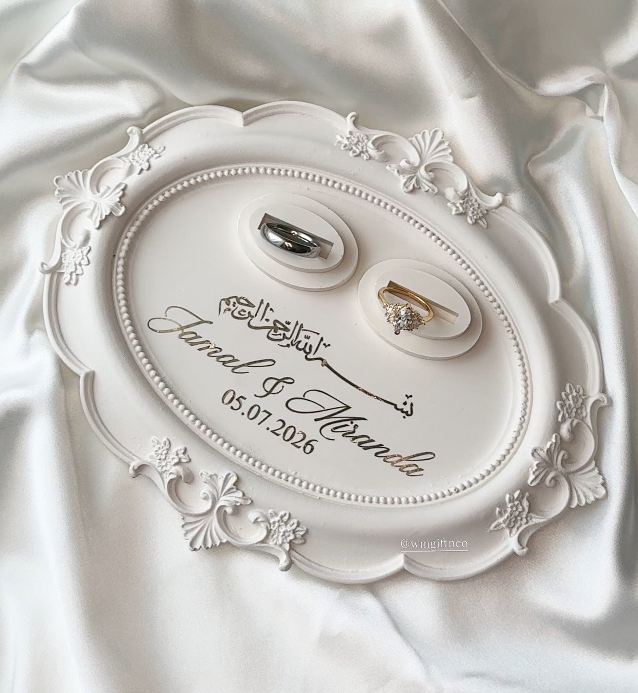 Stone Oval Vintage Ring Tray