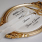 Ivory Vintage Velvet Ring Tray