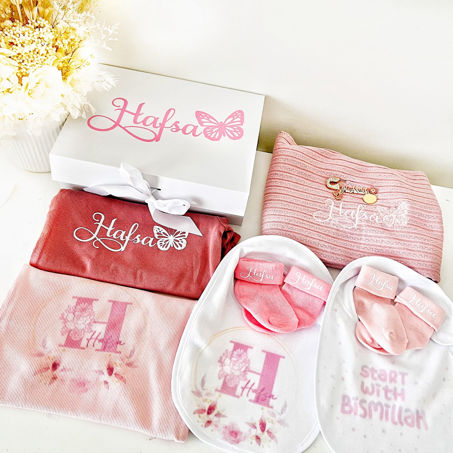 Enchanted Personalised Baby Girl Set