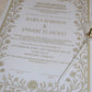 Pearl Embellished Nikkah Certificate - GOLD