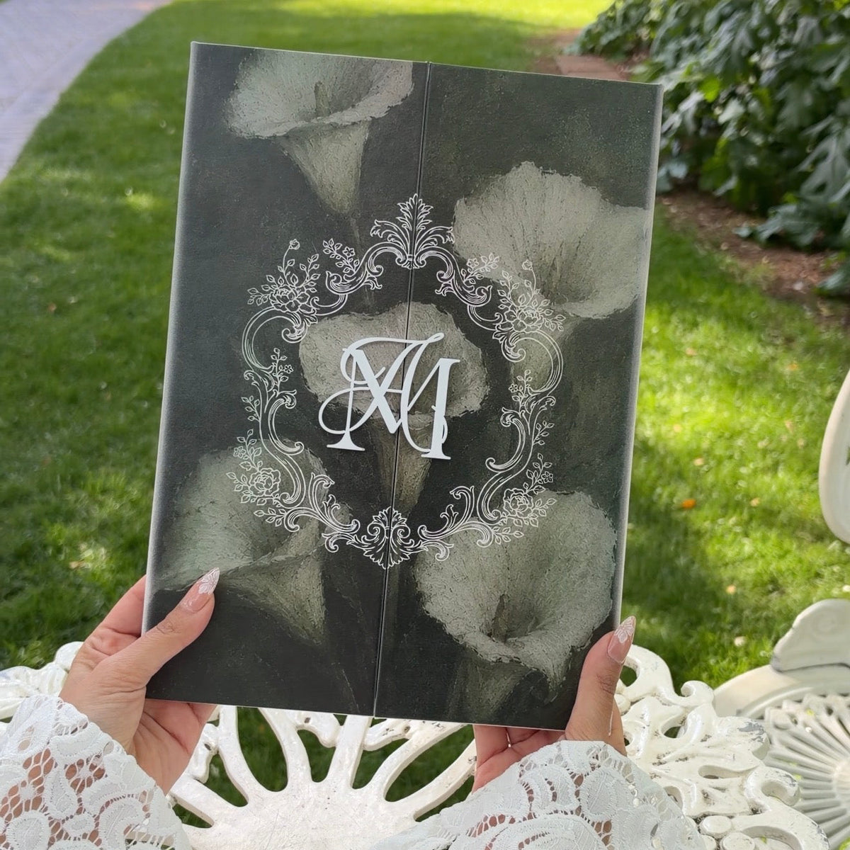 WM VINTAGE CALLA LILY NIKKAH / KK GATEFOLD BOOKLET