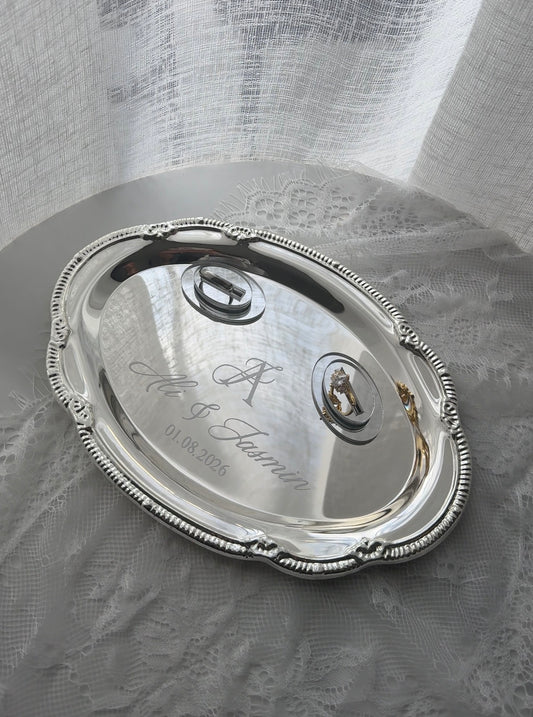 Silver Minimalistic Vintage Ring Tray