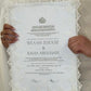 Vintage Lace Nikkah Certificate