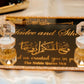 WM Simplistic Gold Ring Tray / engagement, nikkah, wedding