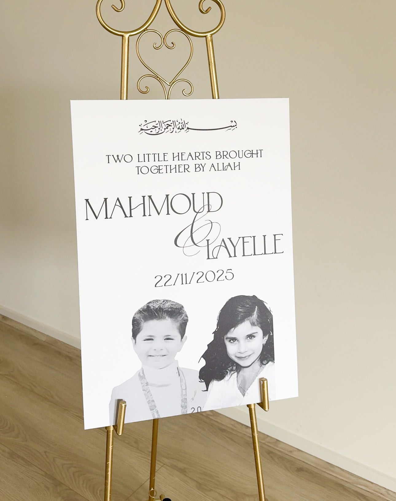 Childhood Photo Welcome Sign