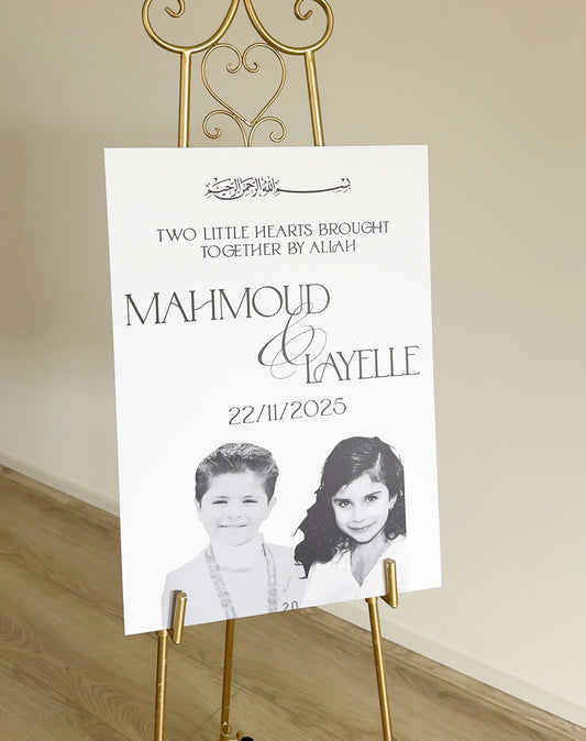 Childhood Photo Welcome Sign