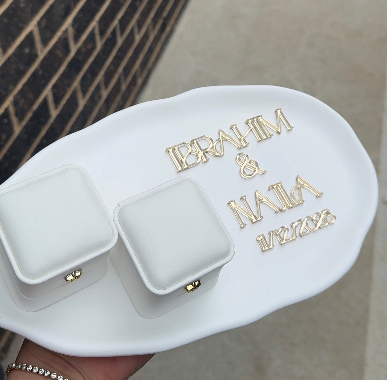 Minimalistic White Ring Tray