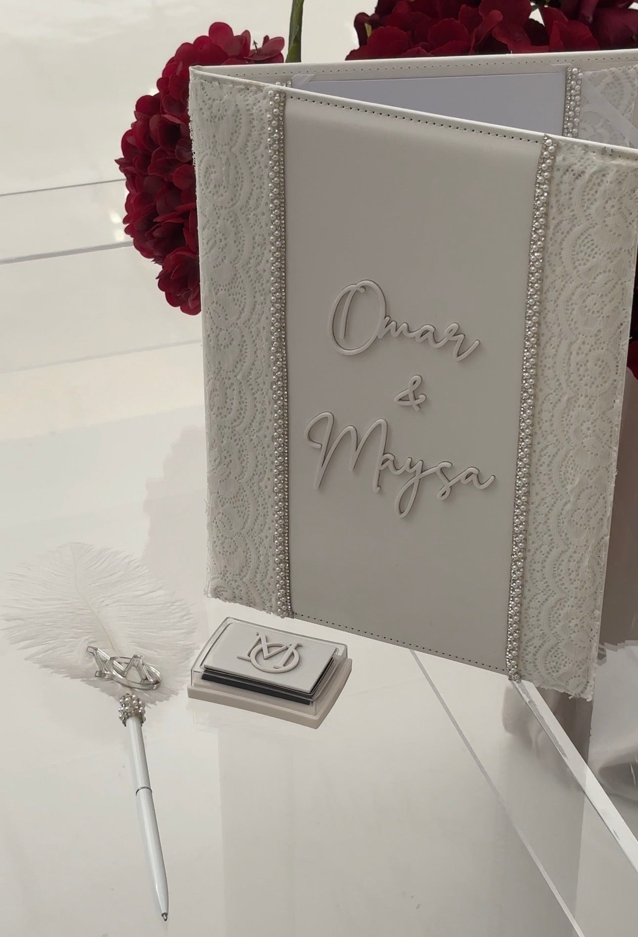 WM Nikkah Booklet  STYLE  4 - LACE Embellished