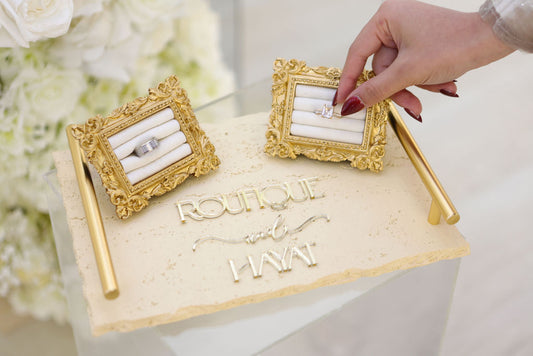 Textured Stone Ring Tray