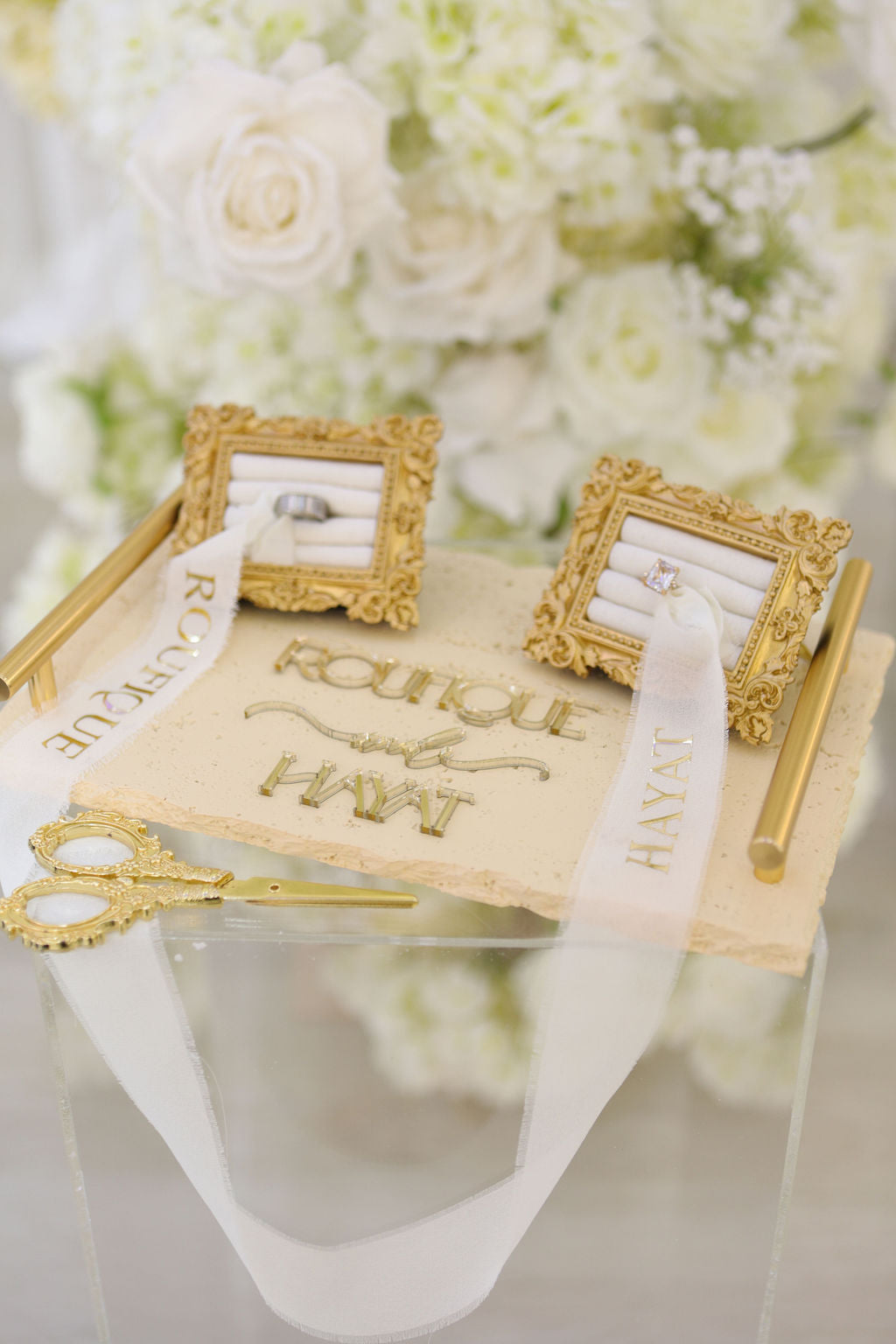 Textured Stone Ring Tray