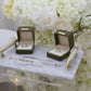 Marble Ring Tray with Green Ring boxes