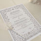 Pearl Embellished Nikkah Certificate - SILVER GREY