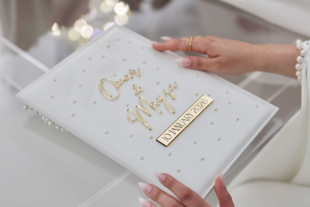 WM Nikkah Booklet  STYLE  4 - Pearl Embellished