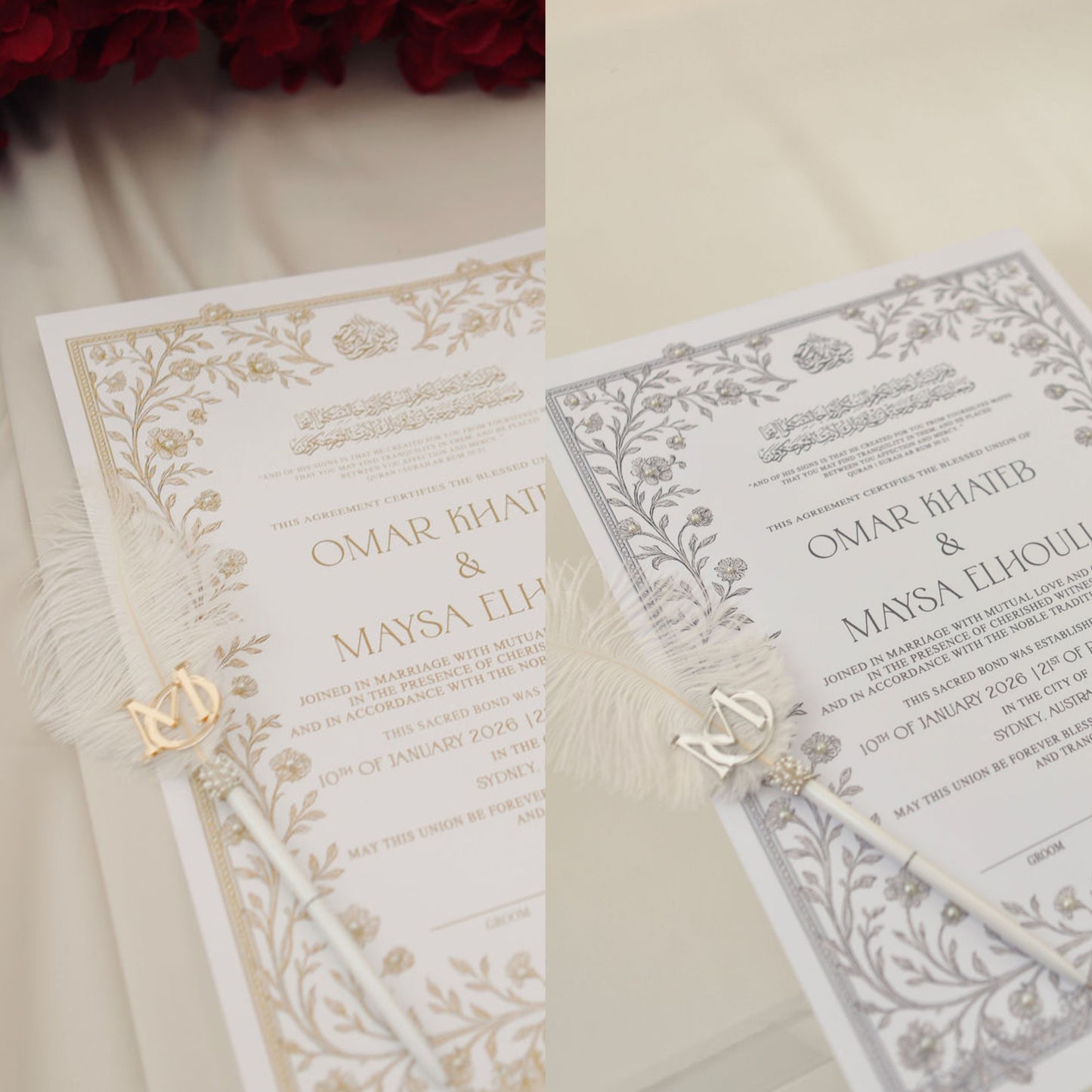 Nikkah Feather Pen - Style 3