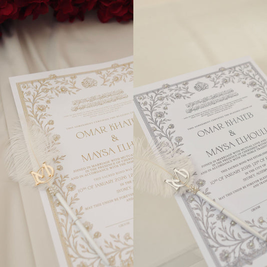 Nikkah Feather Pen - Style 3