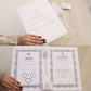 WM Nikkah Booklet  STYLE  3 - MINIMALISTIC thumb print fingerprint book certificate