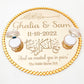 WM Simplistic Round Ring Tray (Gold) / engagement, nikkah, wedding tray