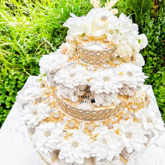 Floral Tiered Shirni / Sweet Tray