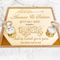 WM Simplistic Gold Ring Tray / engagement, nikkah, wedding