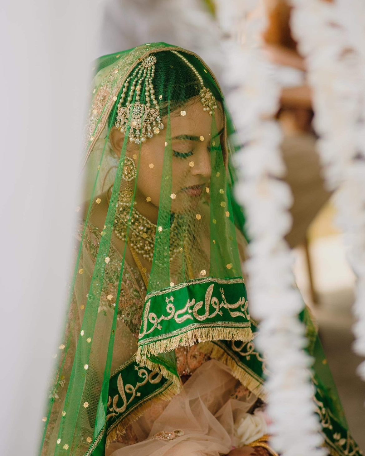 Green Qabool Hai Nikkah Dupatta/Veil