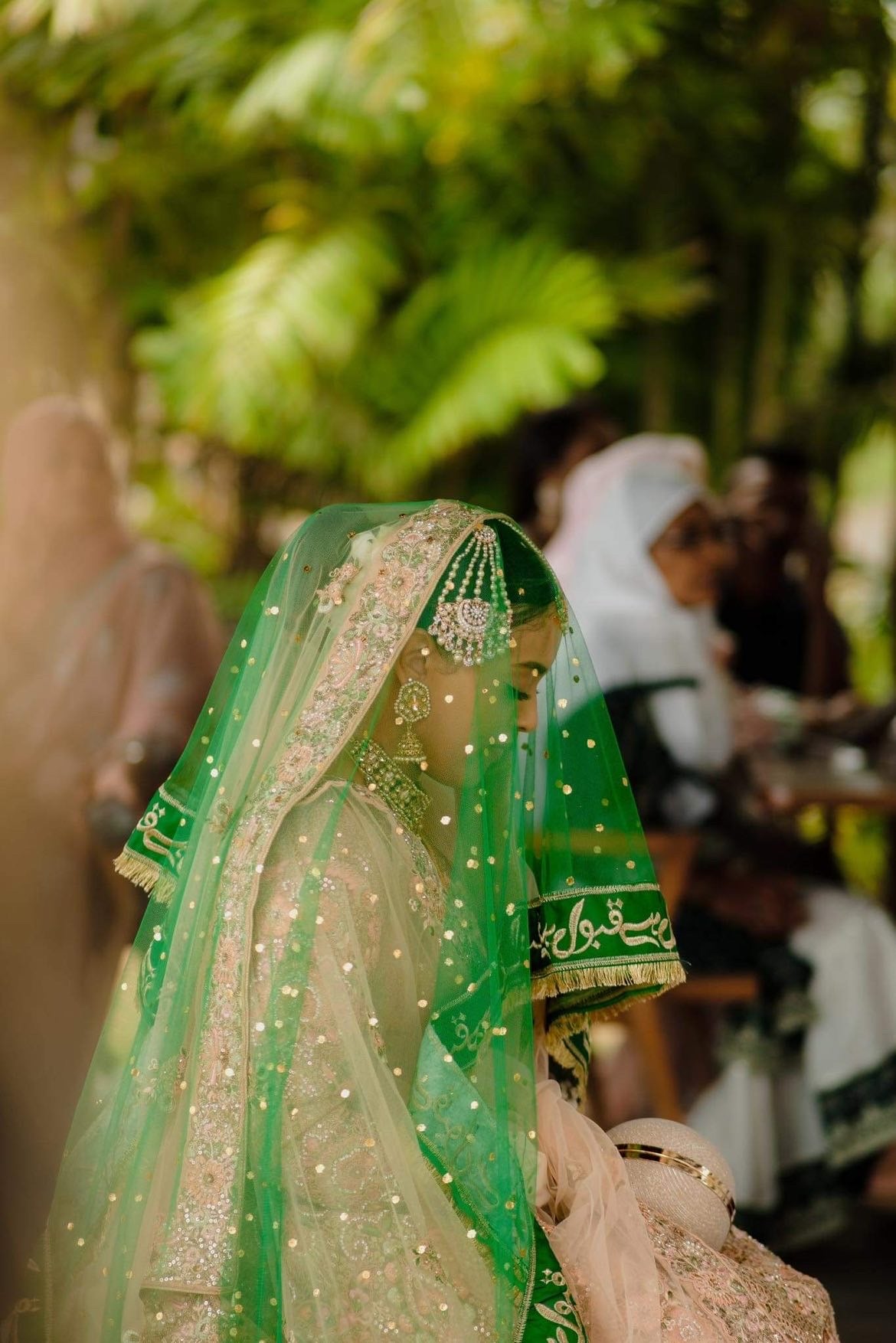 Green Qabool Hai Nikkah Dupatta/Veil