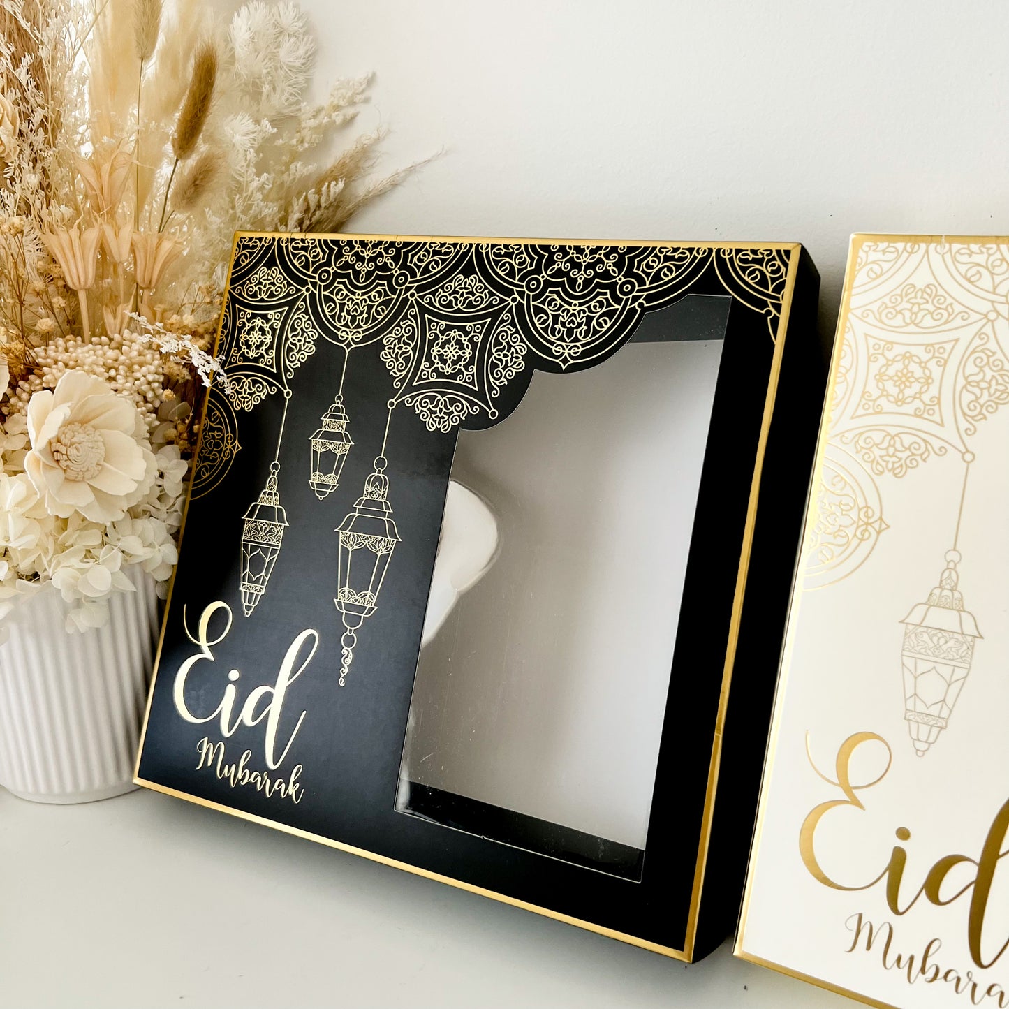 Foiled Eid Mubarak Box ONLY (Black & White)